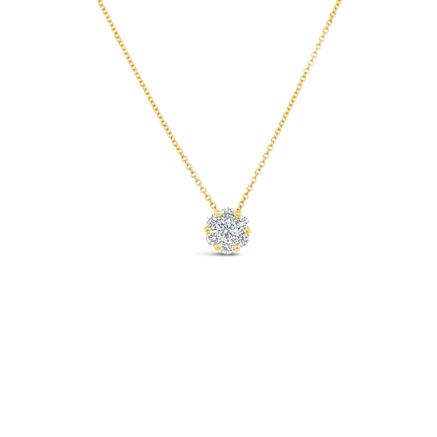Diamond Cluster Pendant - 0.50 CTW