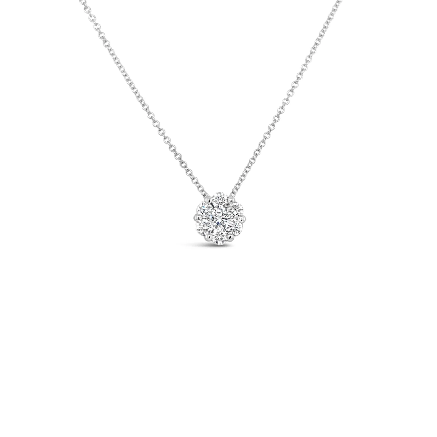 Diamond Cluster Pendant - 0.50 CTW - Image 2