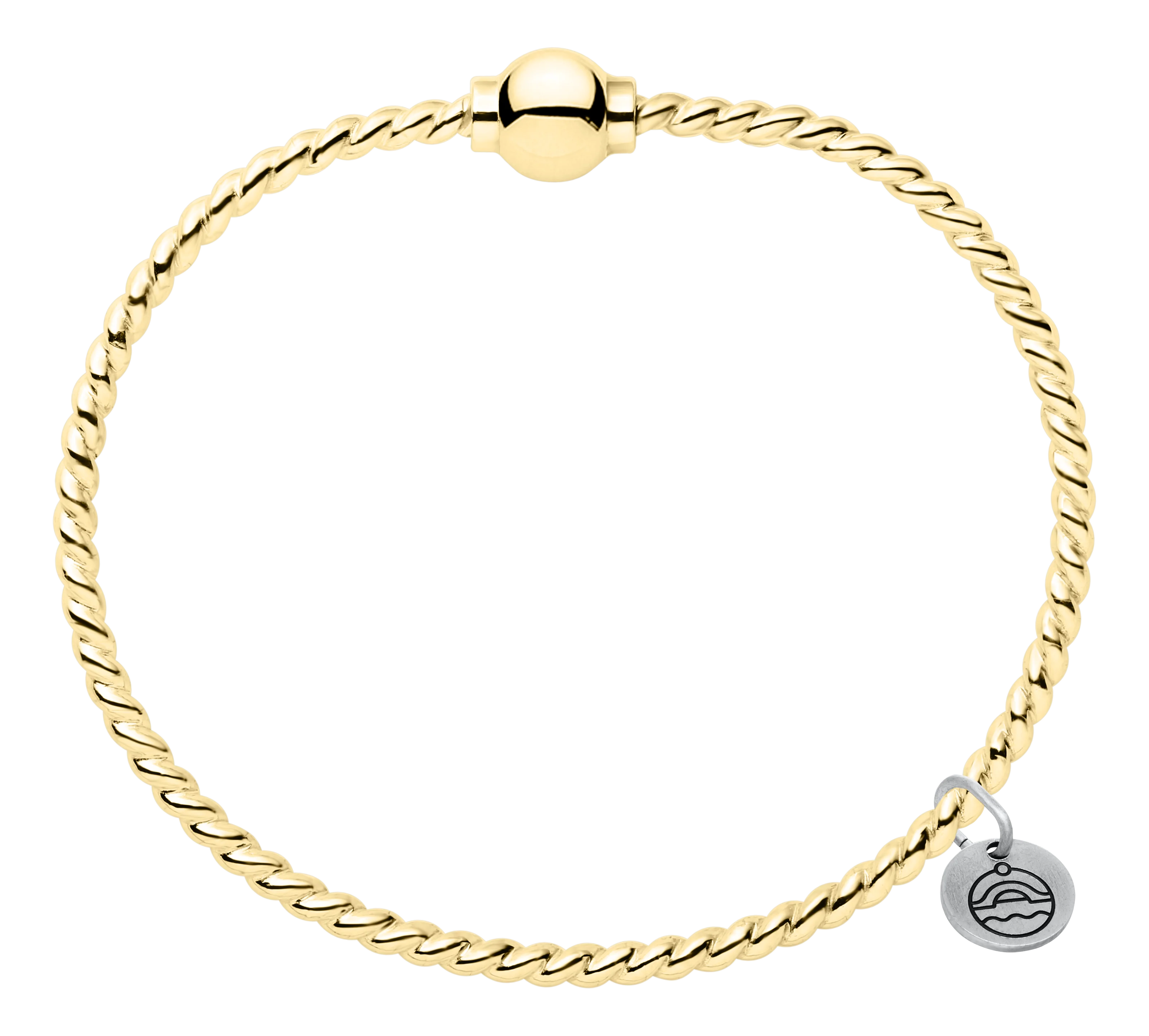 14k Gold Twisted Cape Cod Bracelet