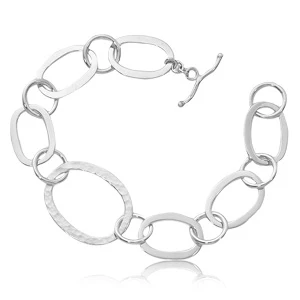 Alternating Oval & Round Link Bracelet