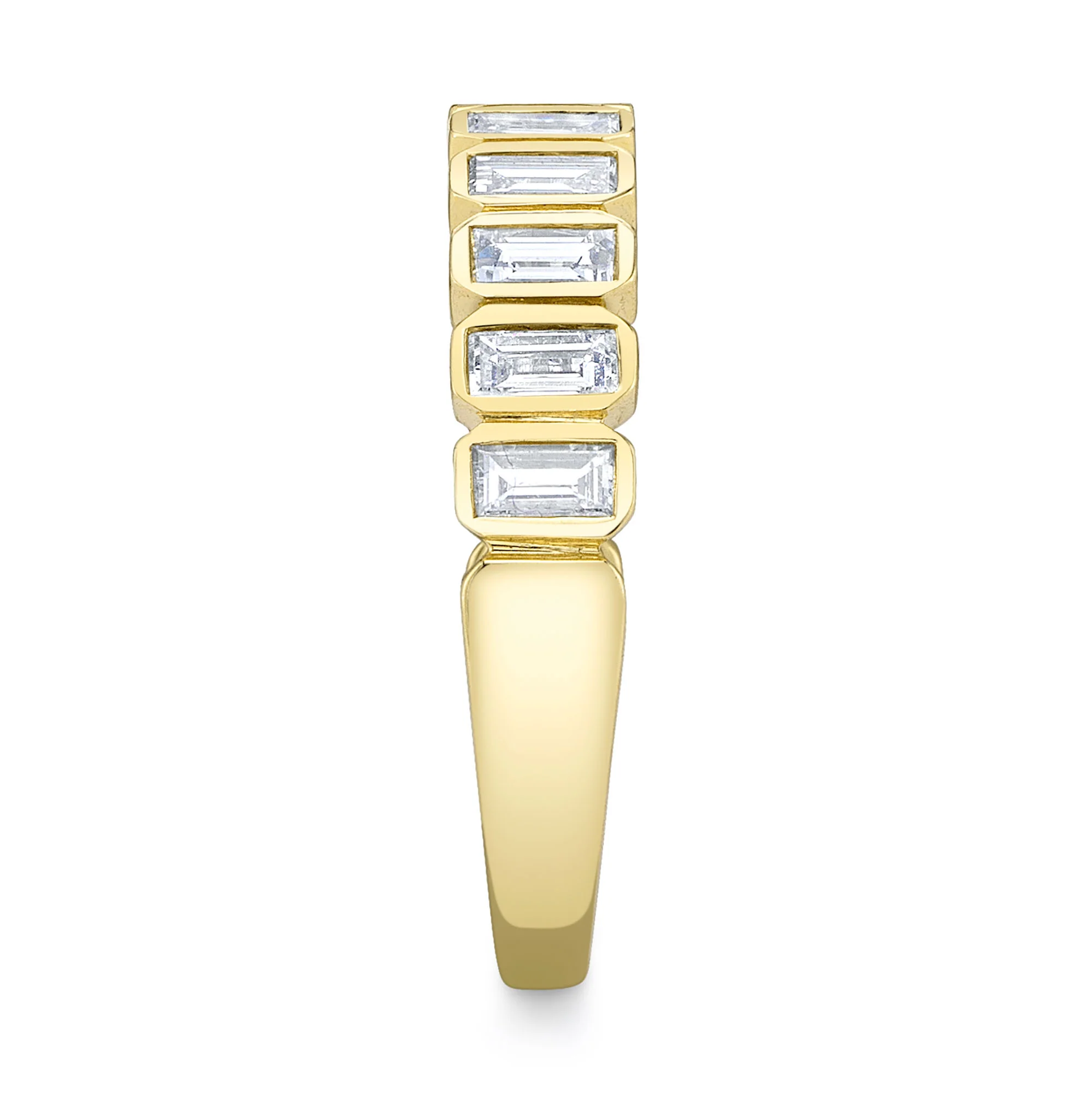 Baguette Diamond Bezel Ring - Image 3