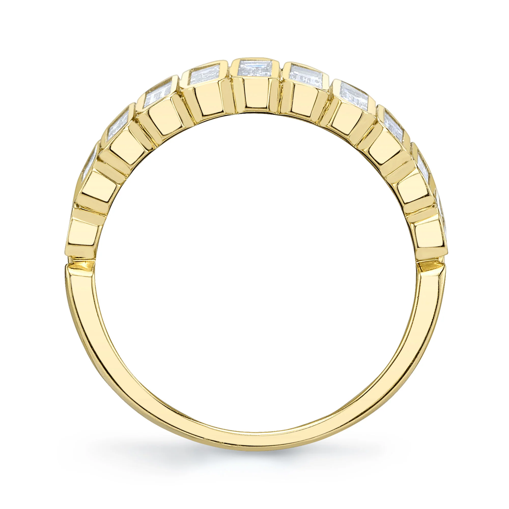Baguette Diamond Bezel Ring - Image 4