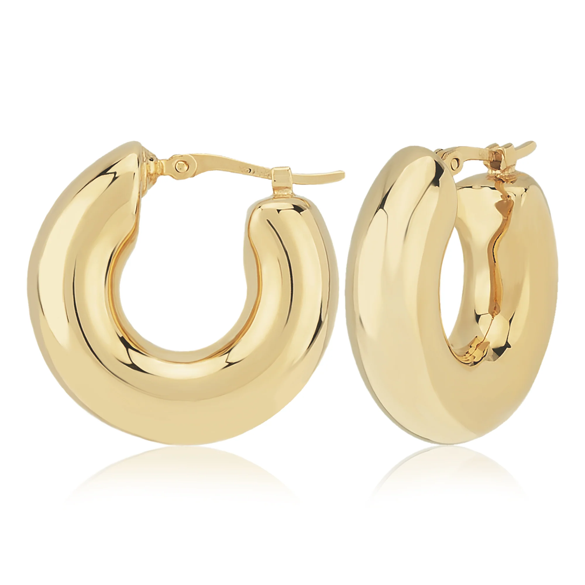 Chubby Electroform Huggie Hoop Earrings