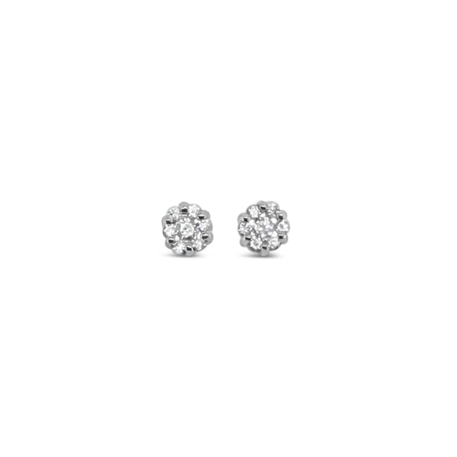 Classic Diamond Cluster Studs - Image 2