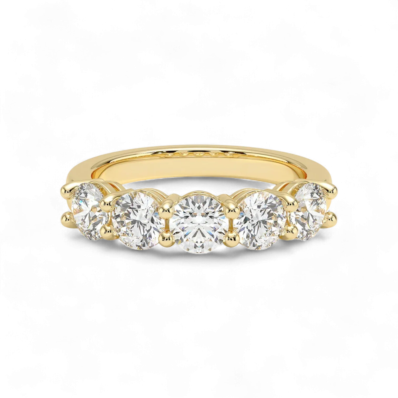 Classic Five-Stone Diamond Ring - Image 2