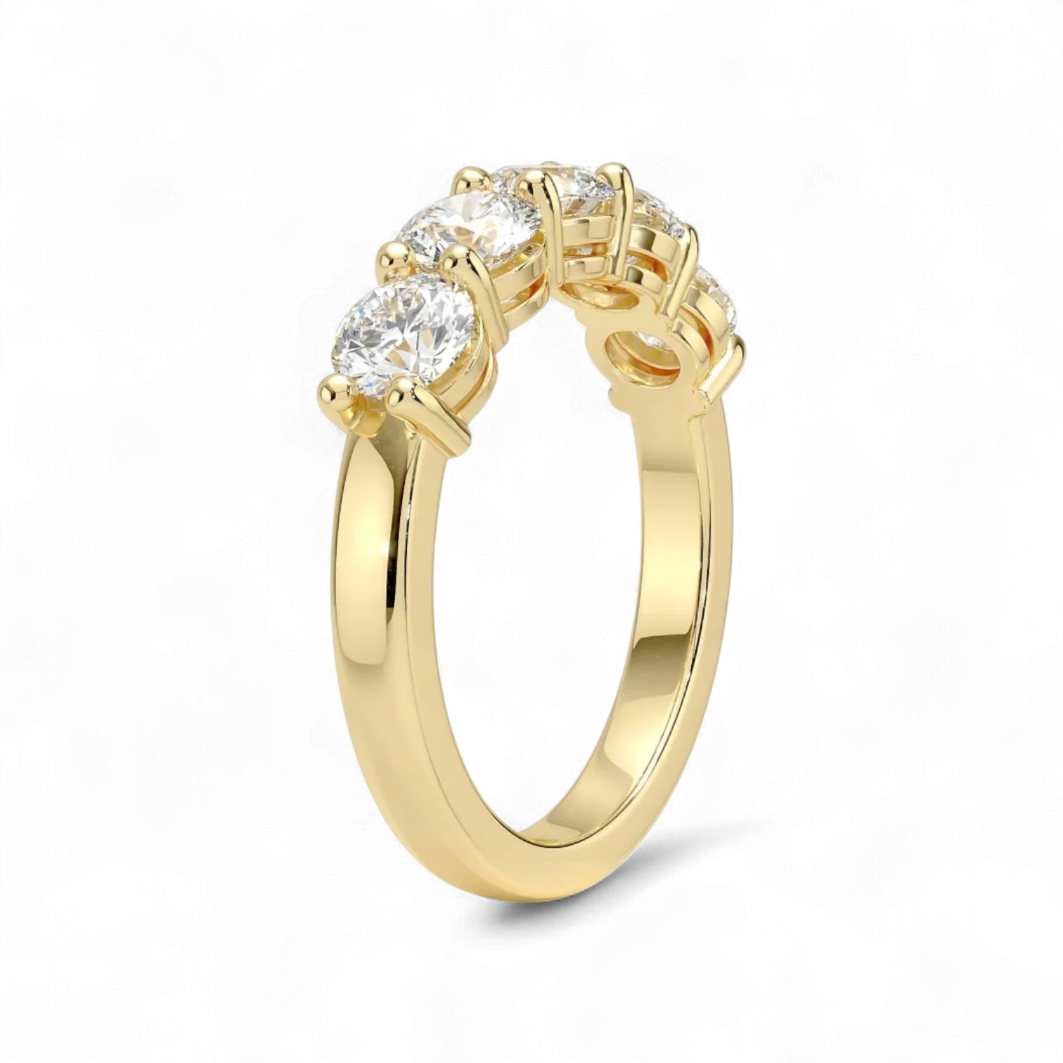 Classic Five-Stone Diamond Ring - Image 3