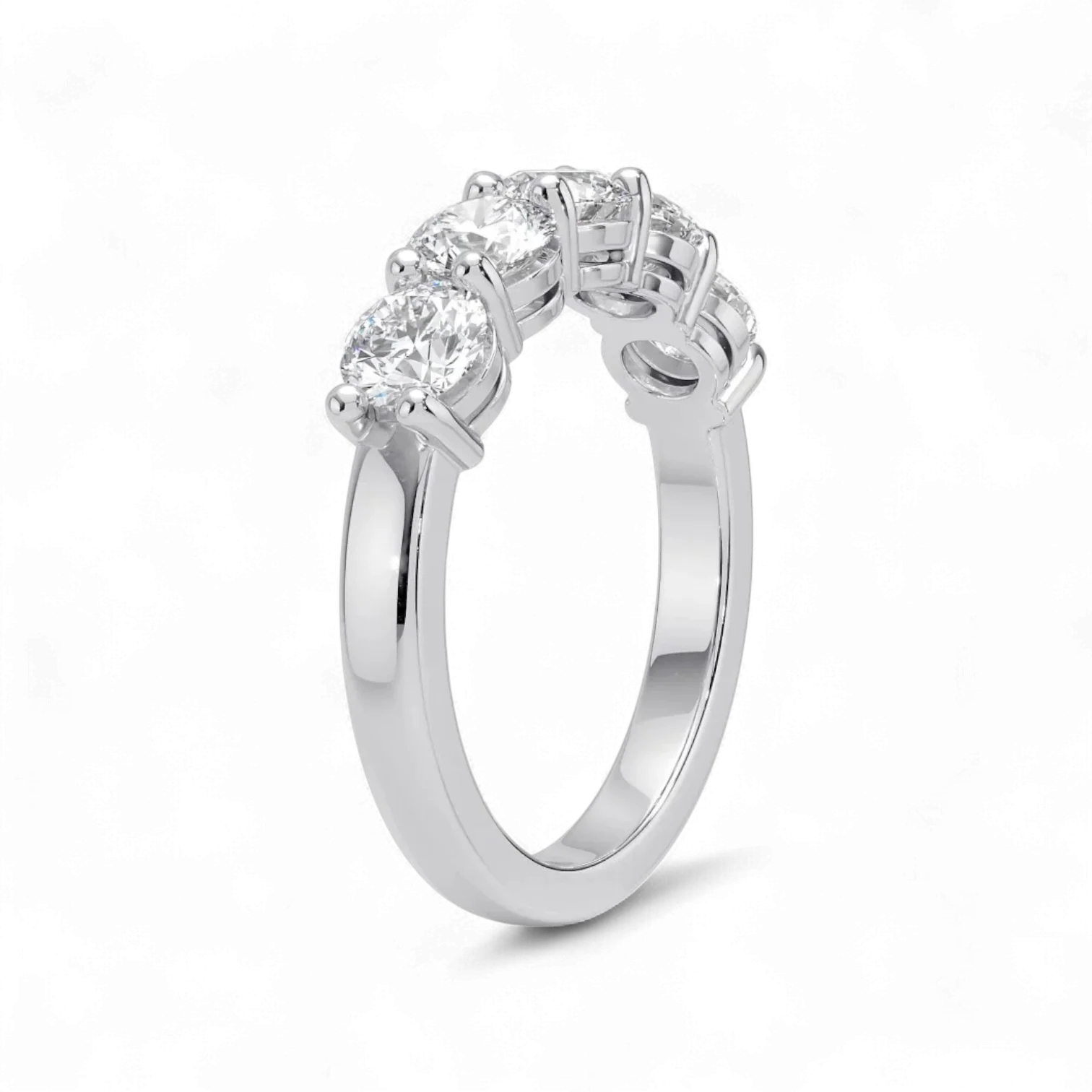 Classic Five-Stone Diamond Ring - Image 4