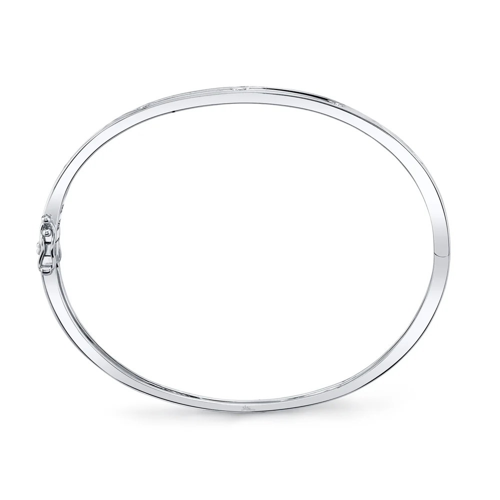 Diamond Dotted Hinged Bangle - Image 3