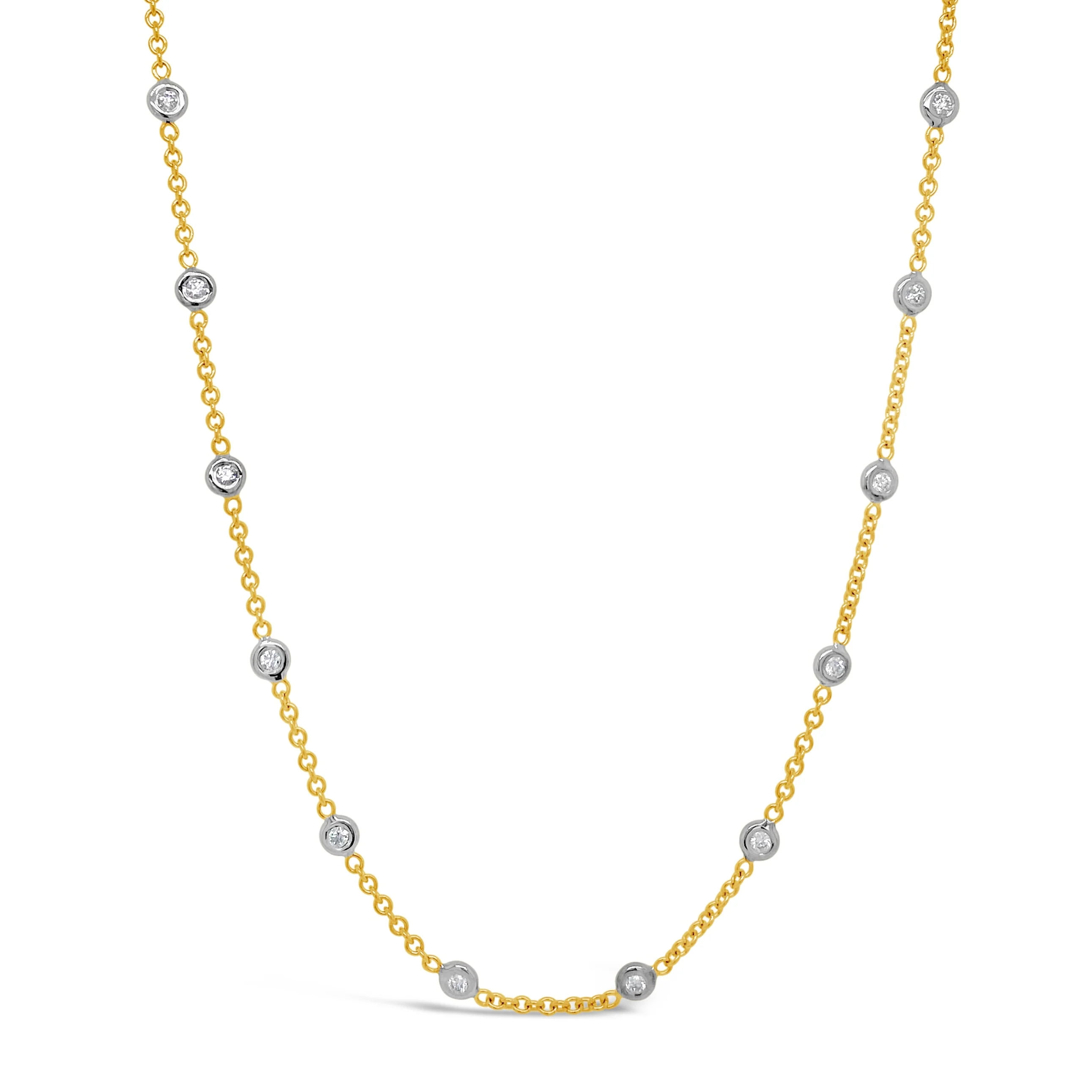 Diamond Micro Bezel Necklace