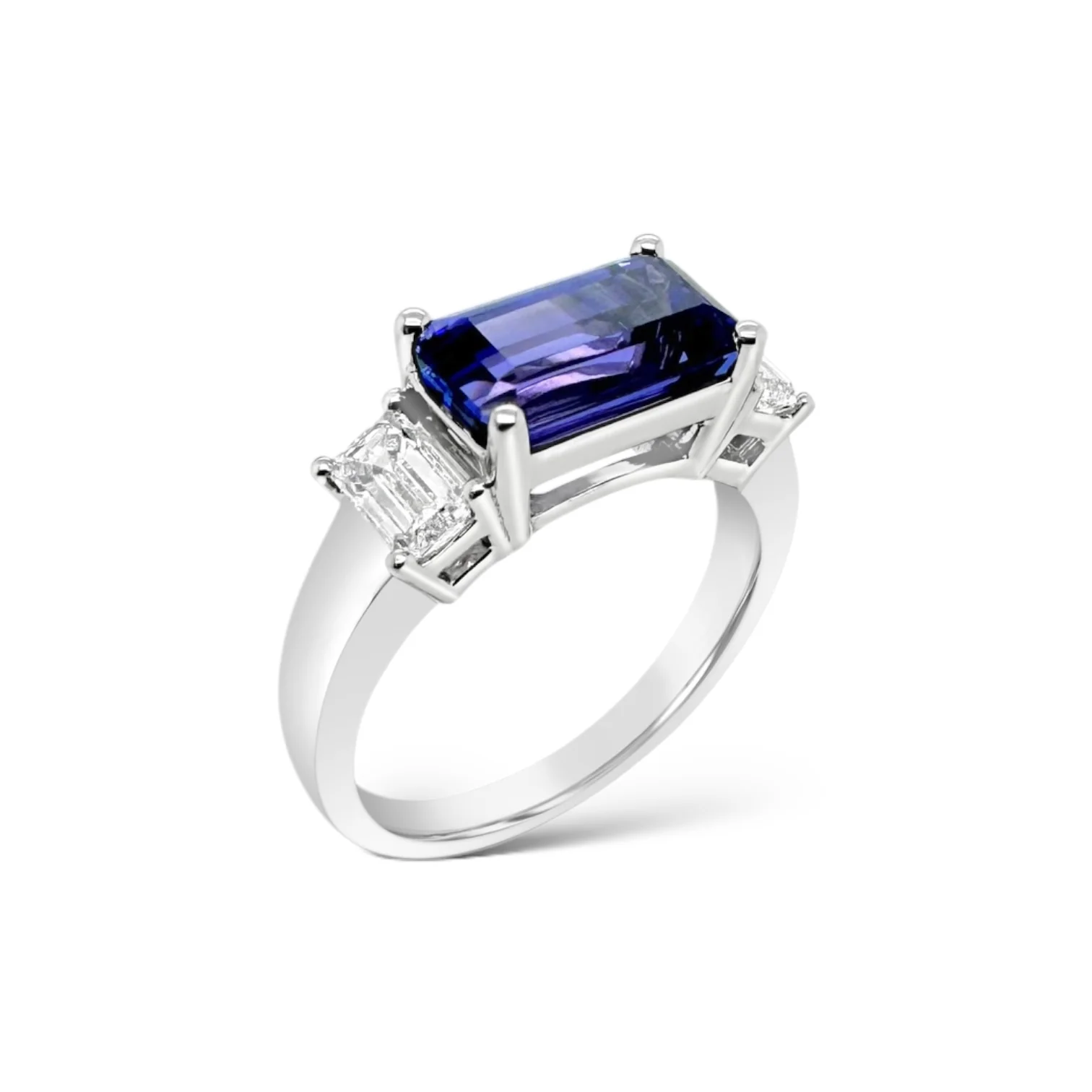 East-West Tanzanite & Diamond Ring - Image 2