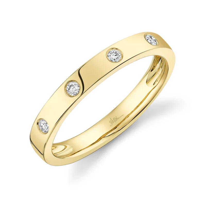 Flush Diamond Stackable Ring