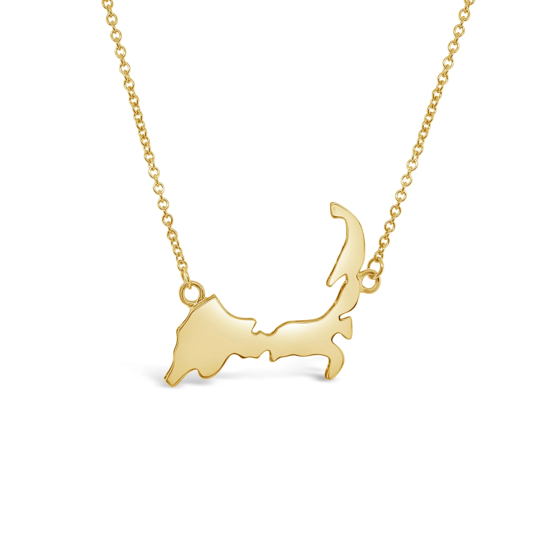 Large Cape Cod Map Necklace