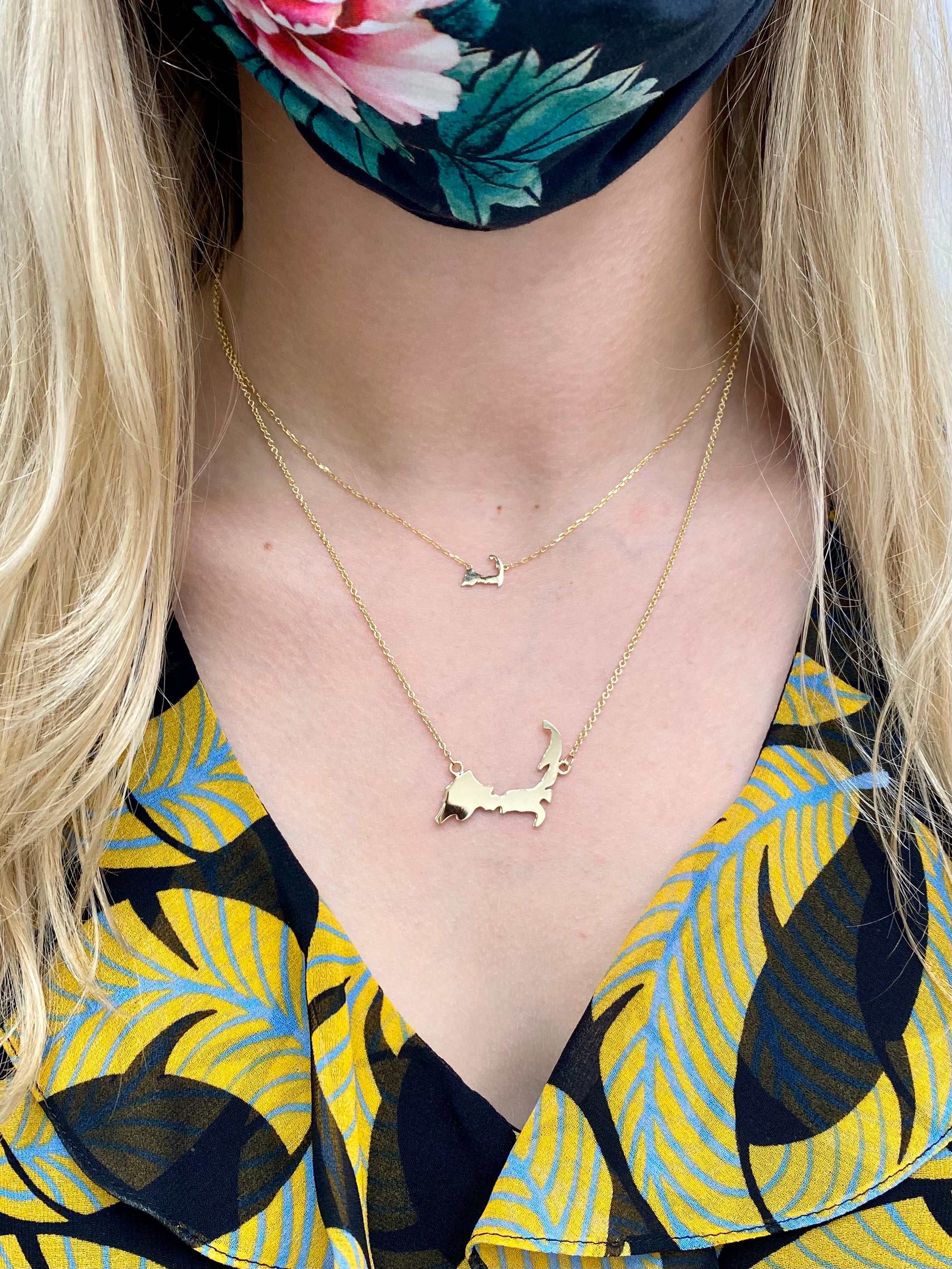Large Cape Cod Map Necklace - Image 2