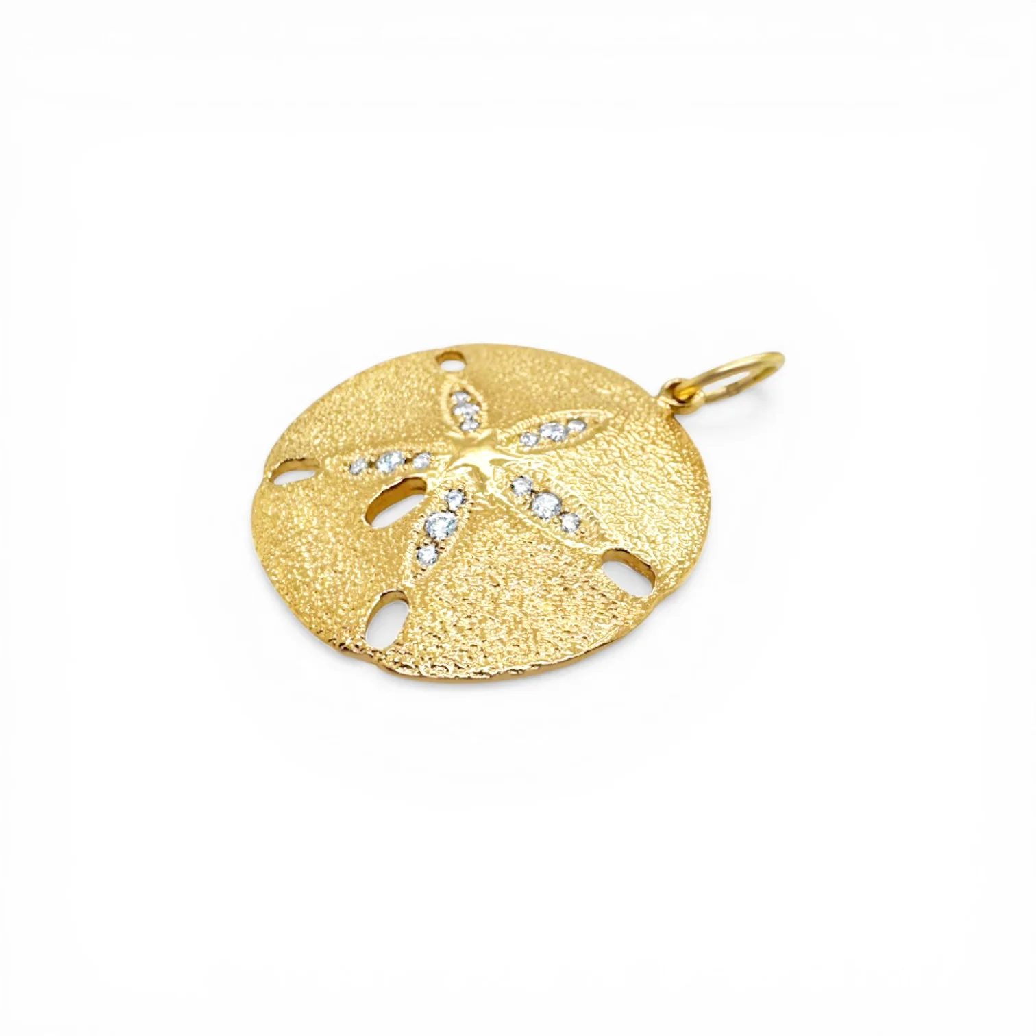 Large Pavé Diamond Sand Dollar Pendant - Image 2