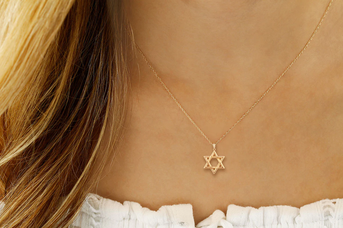 Large Star of David Necklace - Image 2