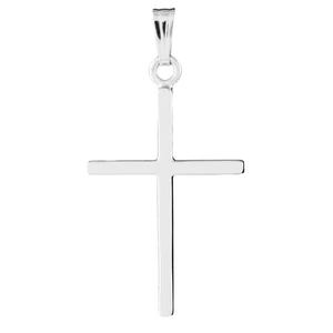 Large Wedged Cross Necklace