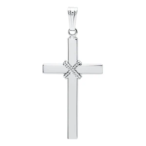 Large Wrapped Cross Necklace