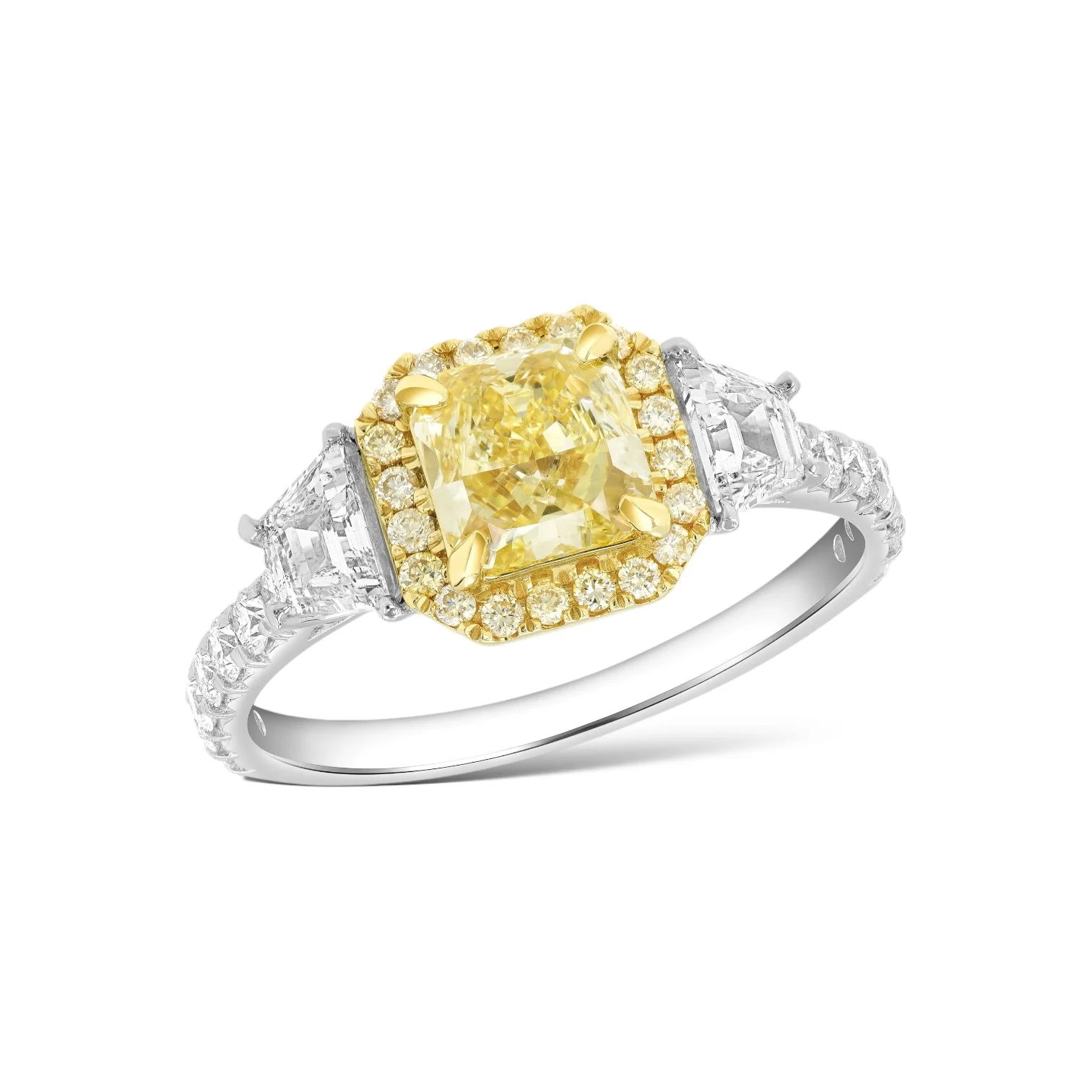 Light Yellow Diamond Engagement Ring
