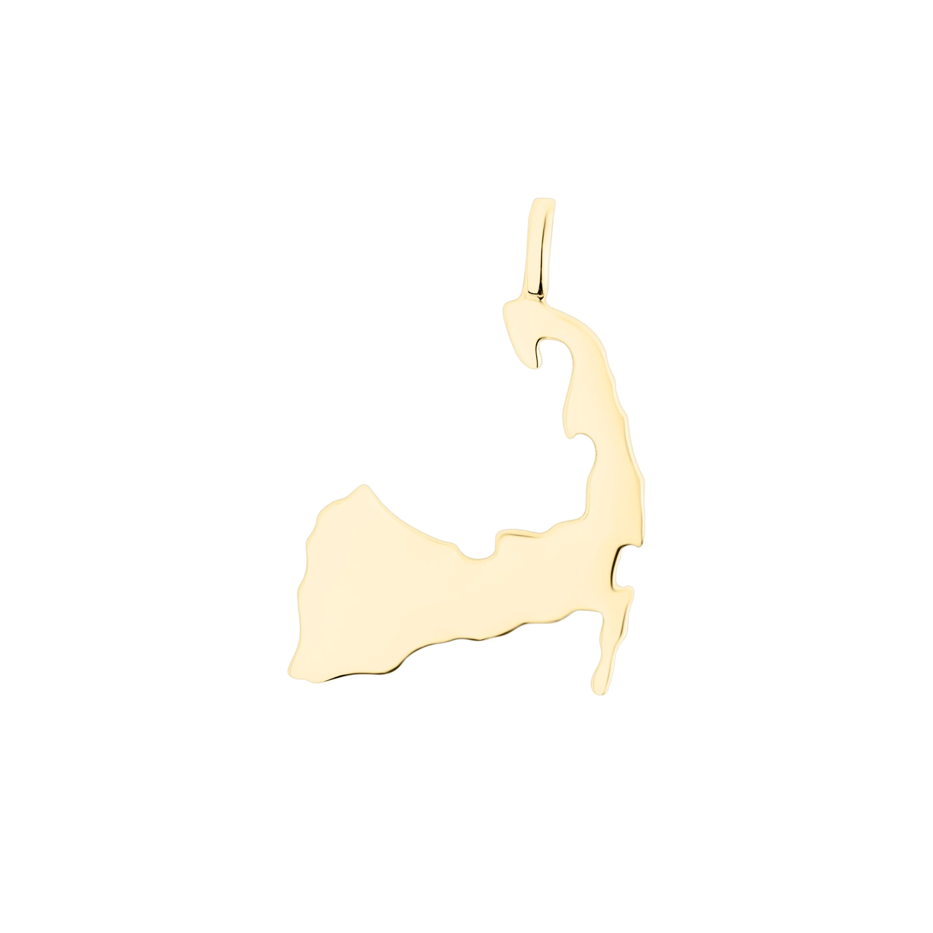 Medium Cape Cod Map Necklace
