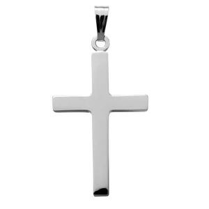 Medium Plain Cross Necklace