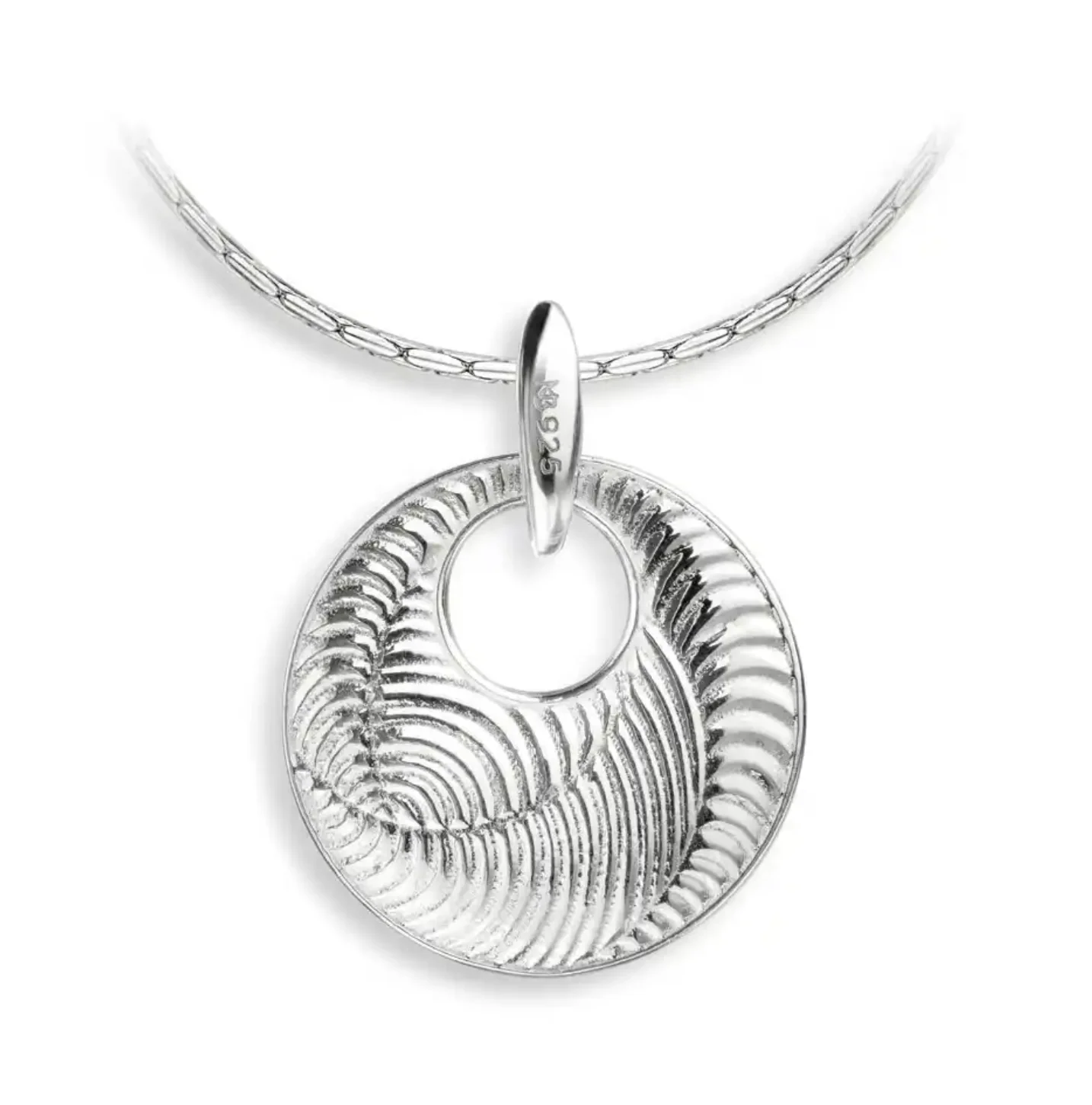 Multicolor Enamel "Rio" Circle Necklace - Image 2