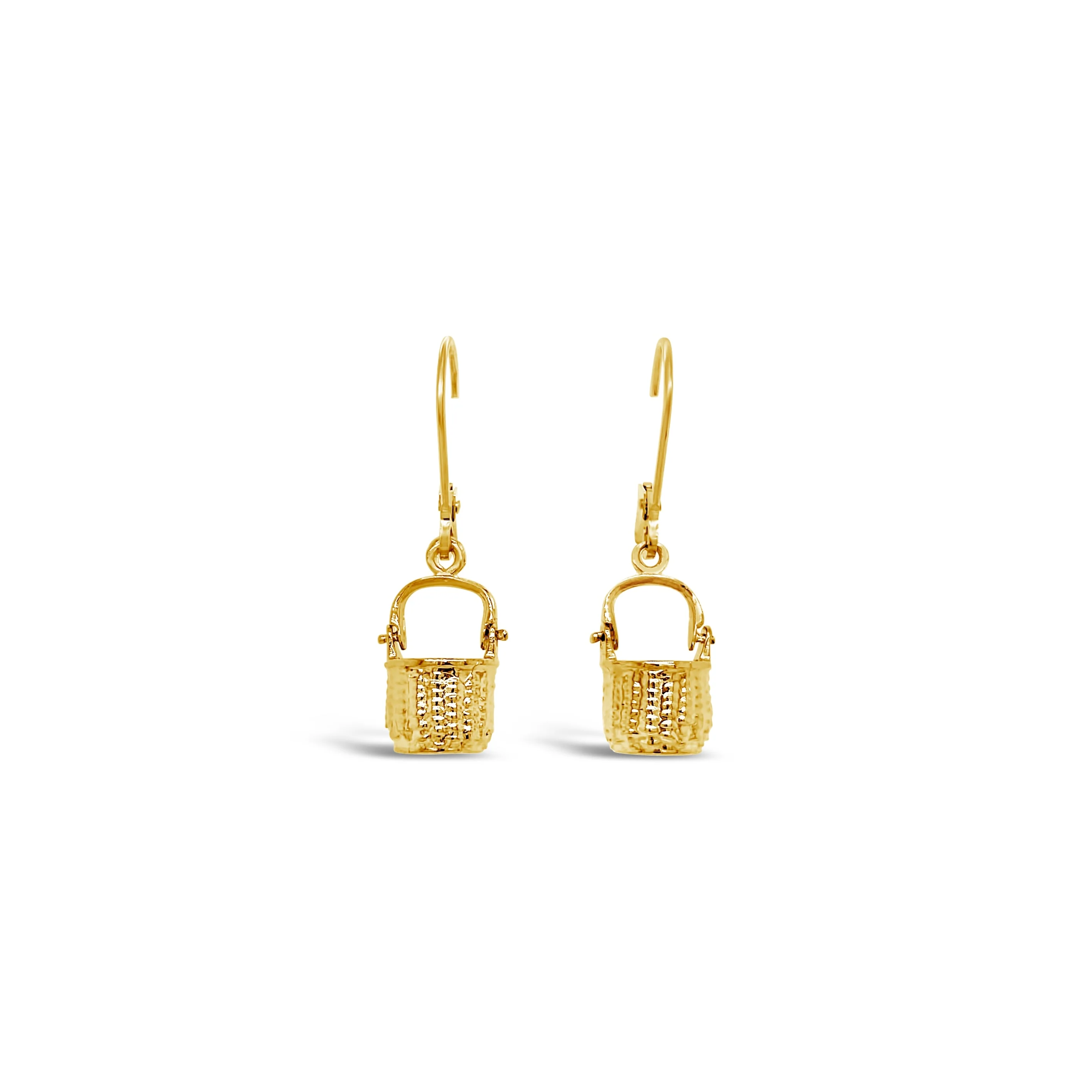 Nantucket Basket Leverback Earrings
