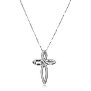 Open Freeform Cross Necklace - Image 2