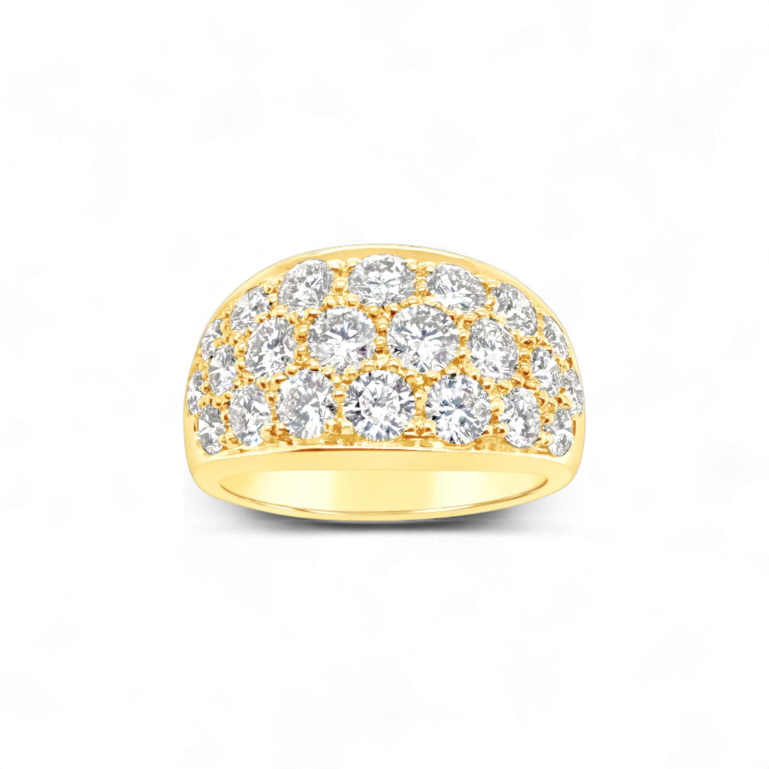 Pavé Diamond Wide Band Ring