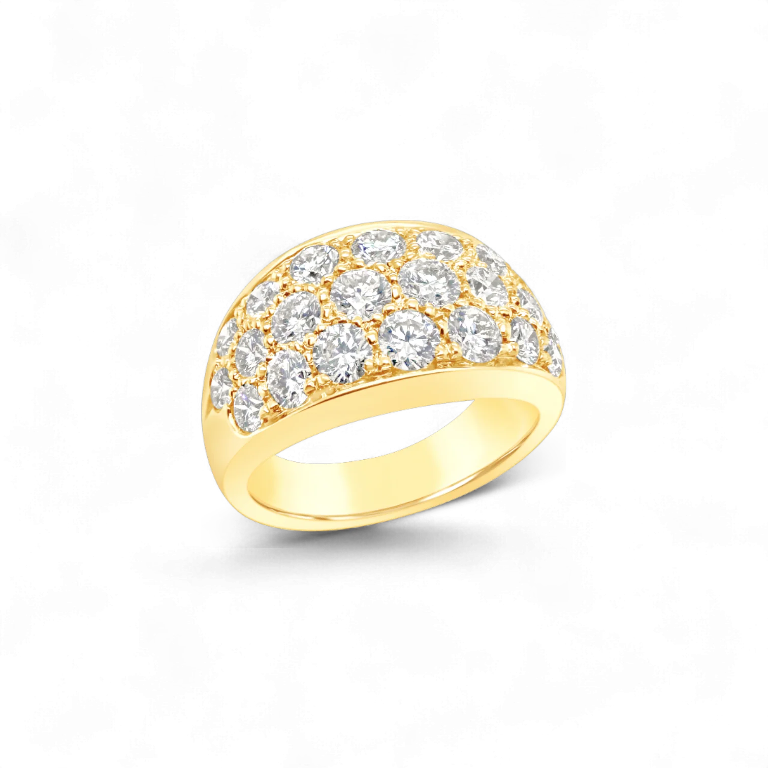 Pavé Diamond Wide Band Ring - Image 2