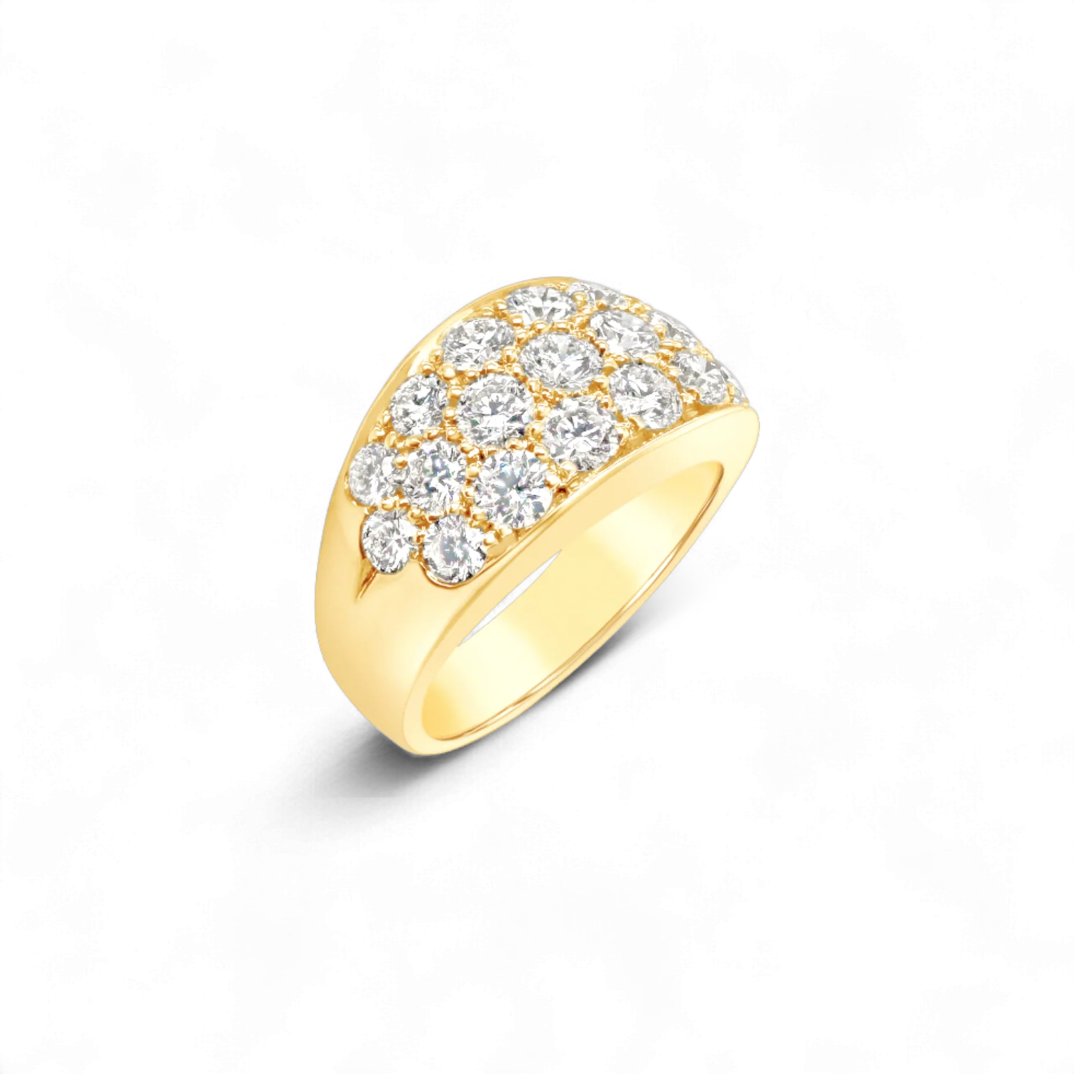 Pavé Diamond Wide Band Ring - Image 3