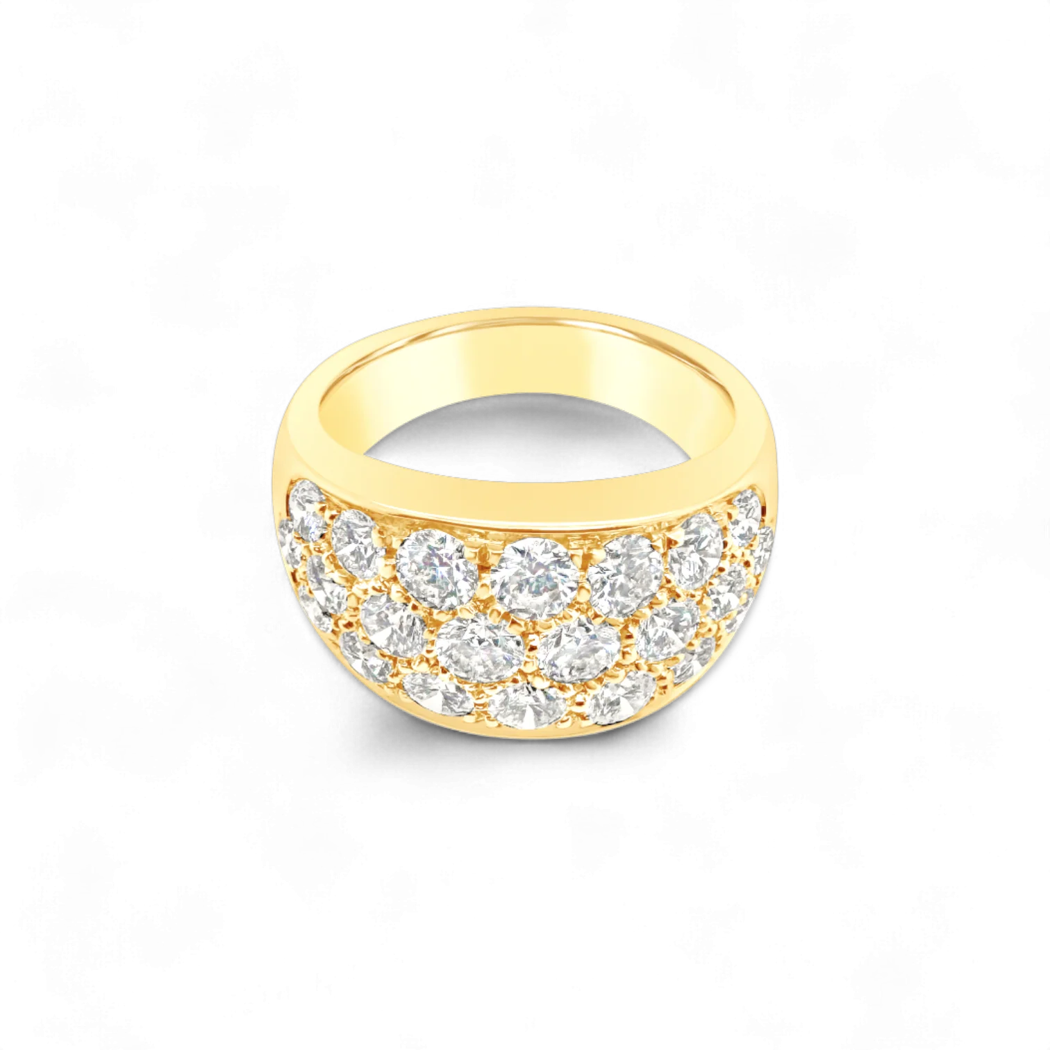 Pavé Diamond Wide Band Ring - Image 4