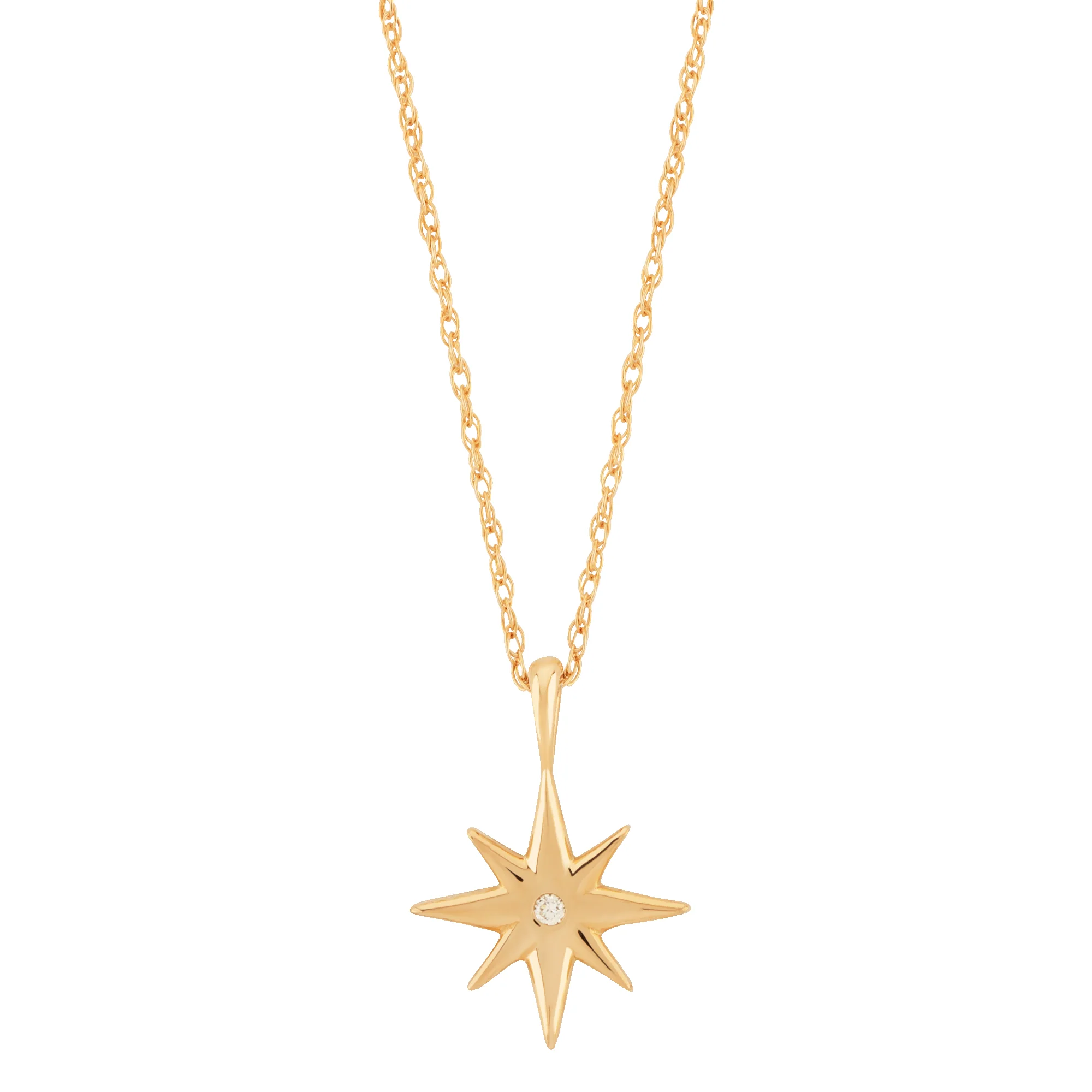 Petite Diamond Starburst Necklace