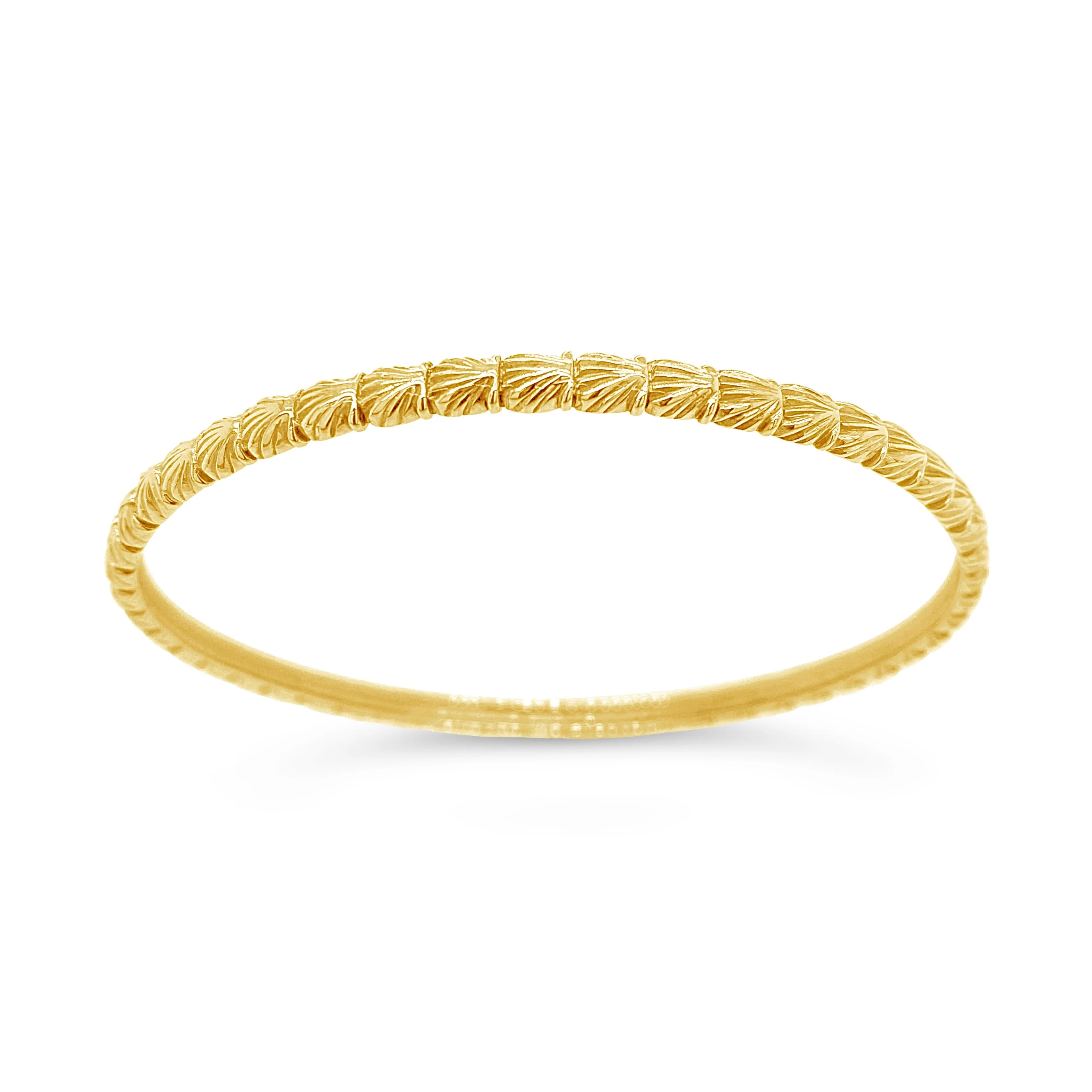 Petite Scallop Shell Bangle Bracelet - Image 2