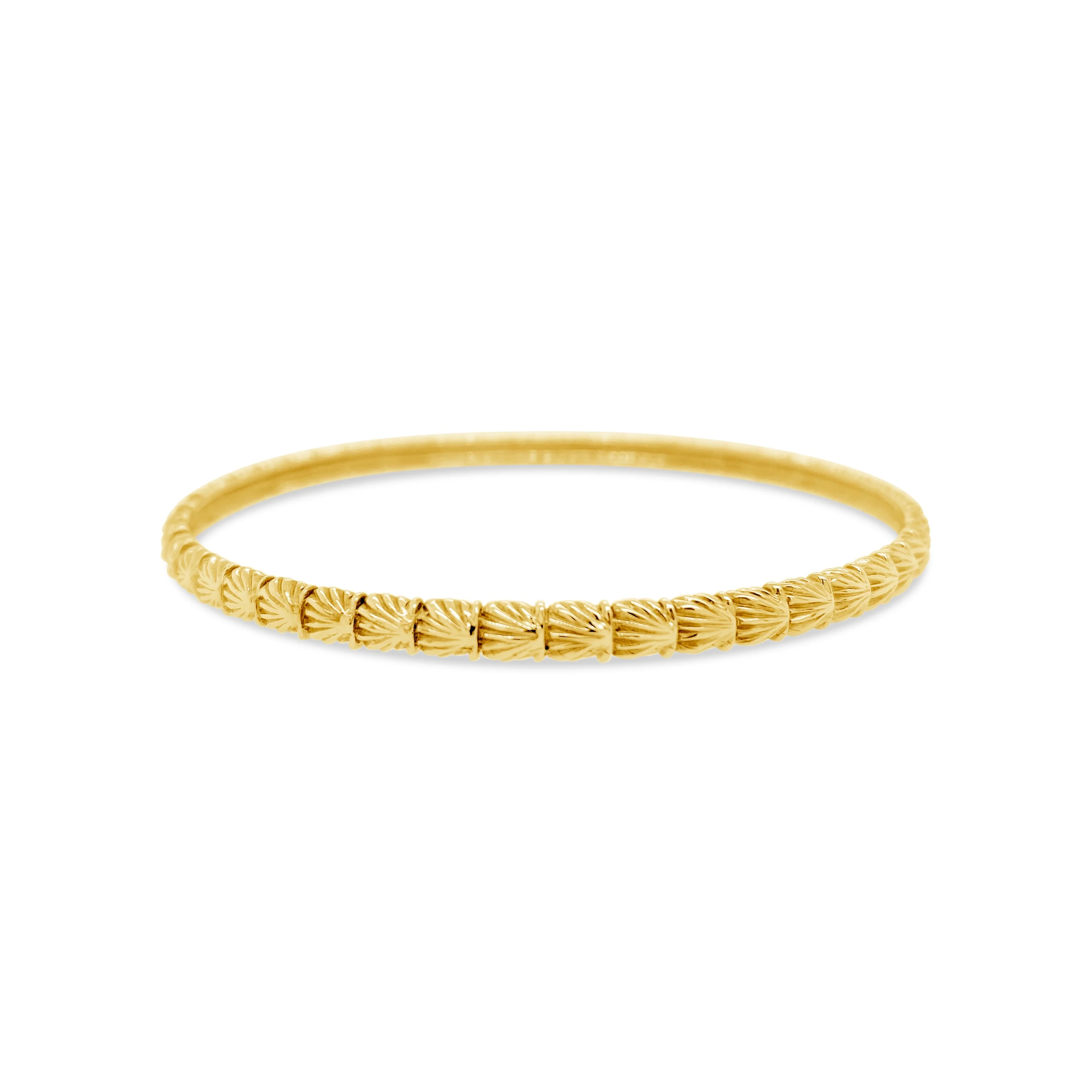 Petite Scallop Shell Bangle Bracelet - Image 3