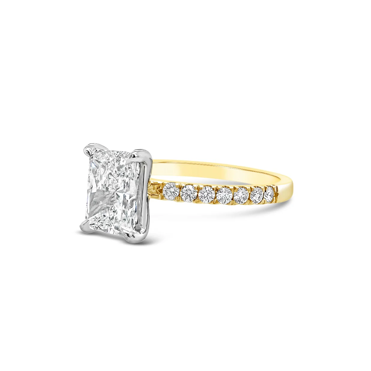 Radiant-Cut Diamond Solitaire Engagement Ring - Image 3