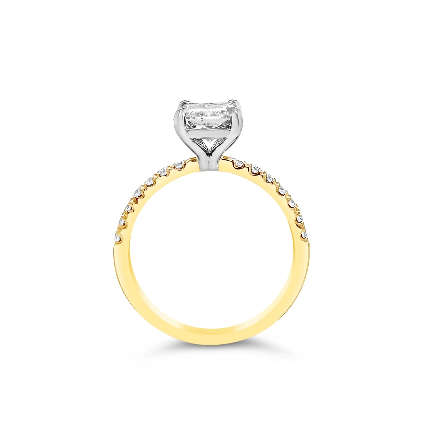 Radiant-Cut Diamond Solitaire Engagement Ring - Image 4