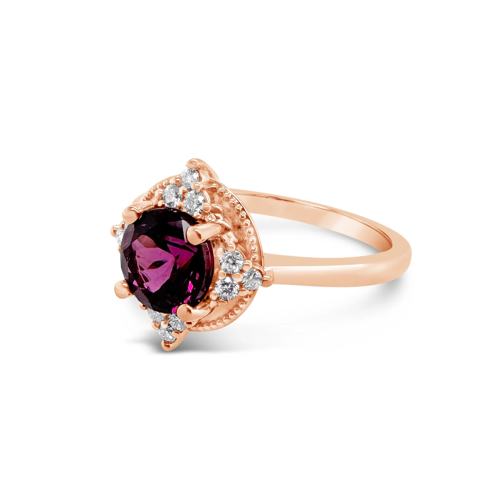 Rhodolite Garnet & Diamond Ring - Image 2
