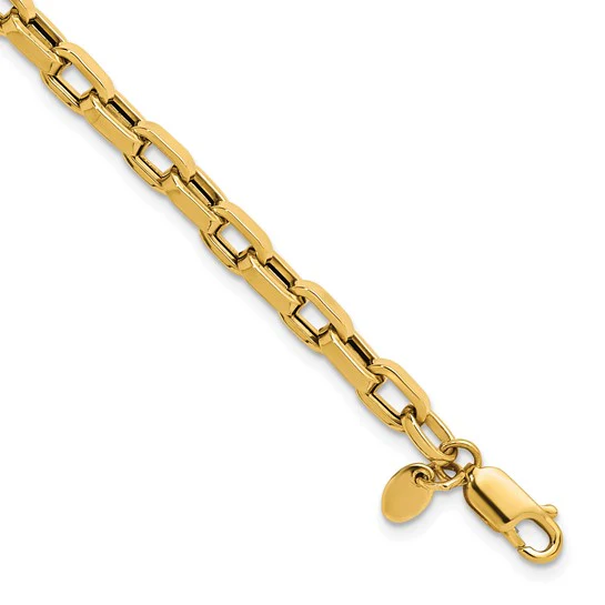 Small Rectangular Link Bracelet - Image 2