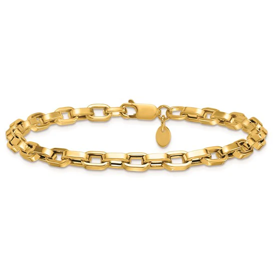 Small Rectangular Link Bracelet - Image 3