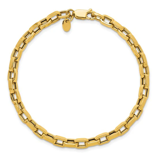 Small Rectangular Link Bracelet - Image 4