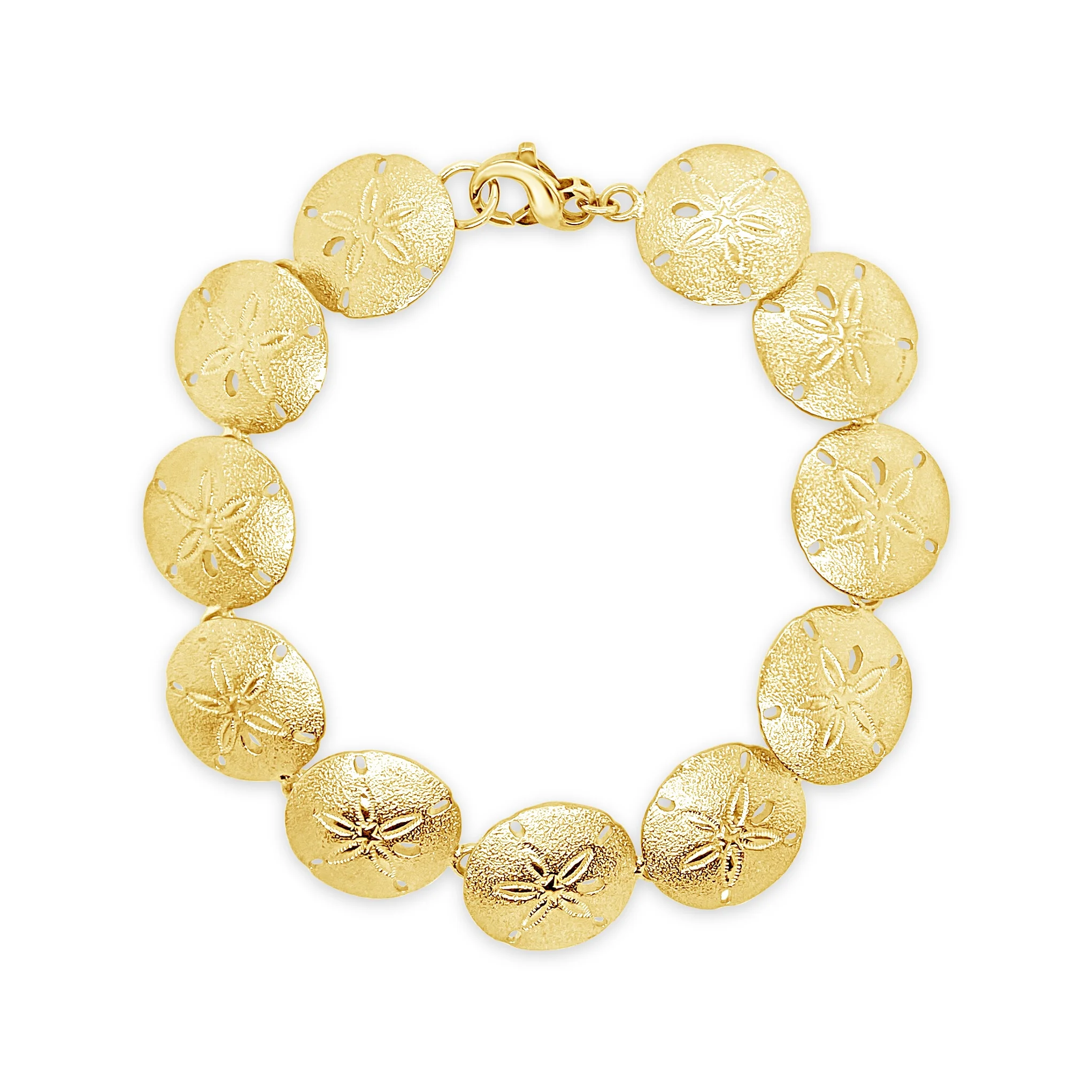 Small Sand Dollar Link Bracelet