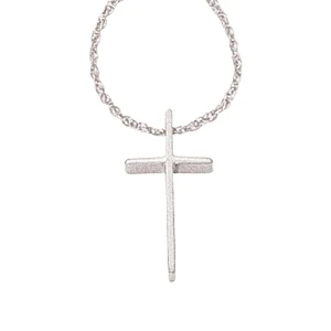 Small Wedged Cross Necklace