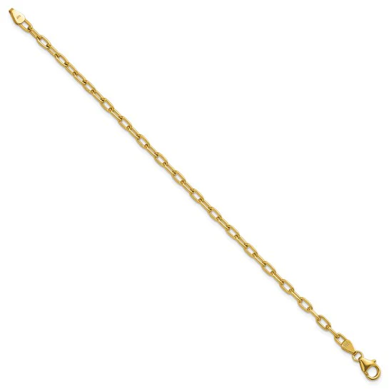 Solid 3.6MM Oval Cable Link Bracelet - Image 3