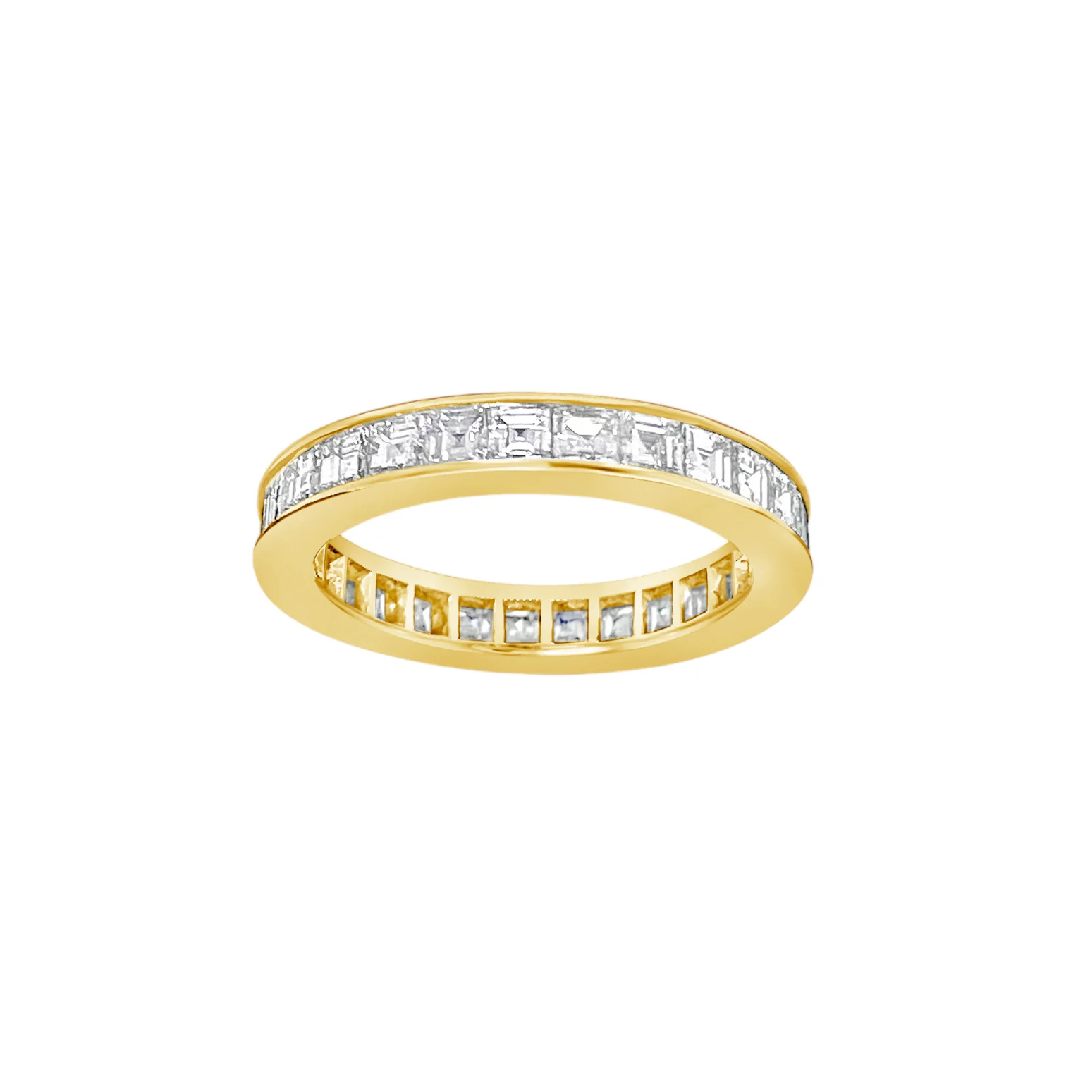 Square Emerald-Cut Diamond Eternity Band