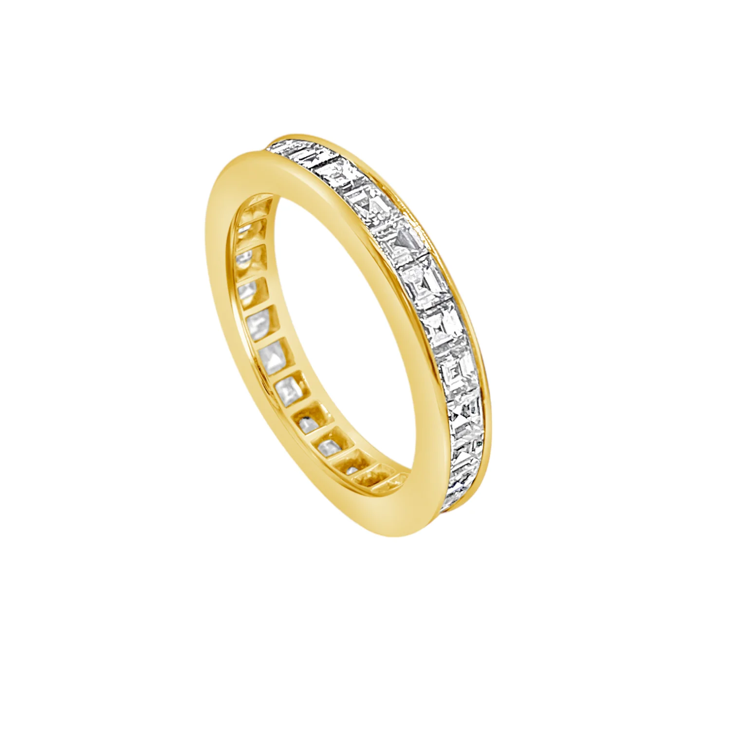 Square Emerald-Cut Diamond Eternity Band - Image 2