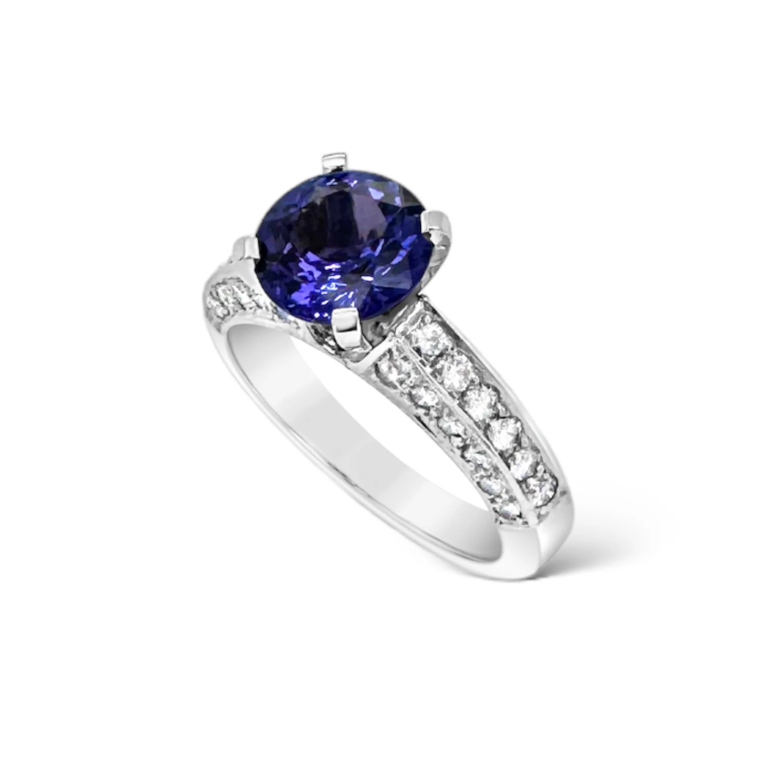 Tanzanite & Diamond Statement Ring - Image 2