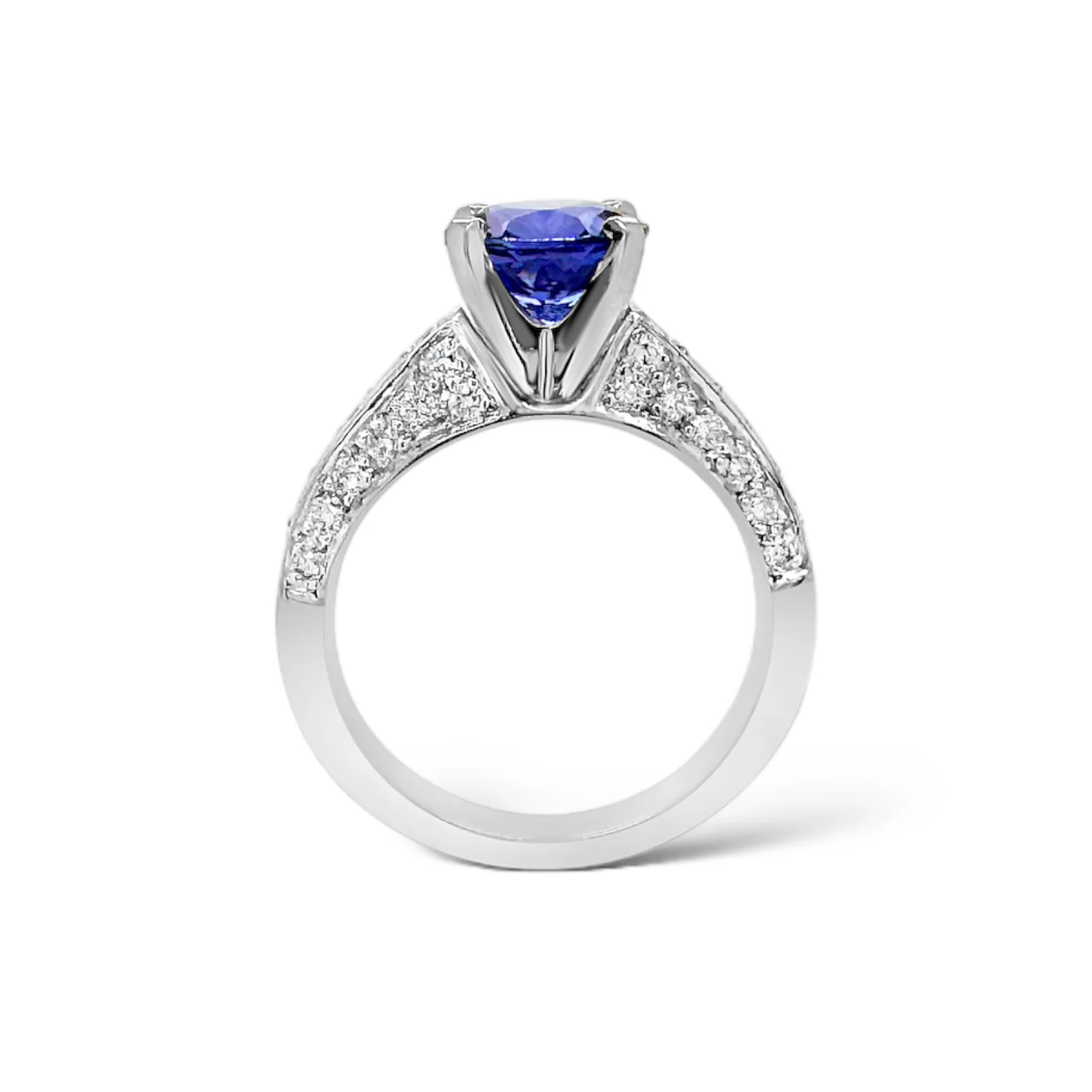 Tanzanite & Diamond Statement Ring - Image 3