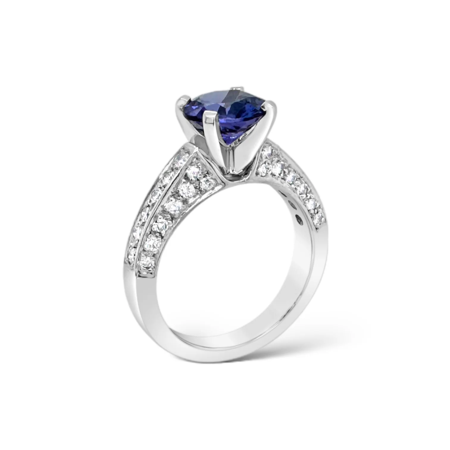 Tanzanite & Diamond Statement Ring - Image 4