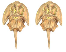Tiny Horseshoe Crab Stud Earrings