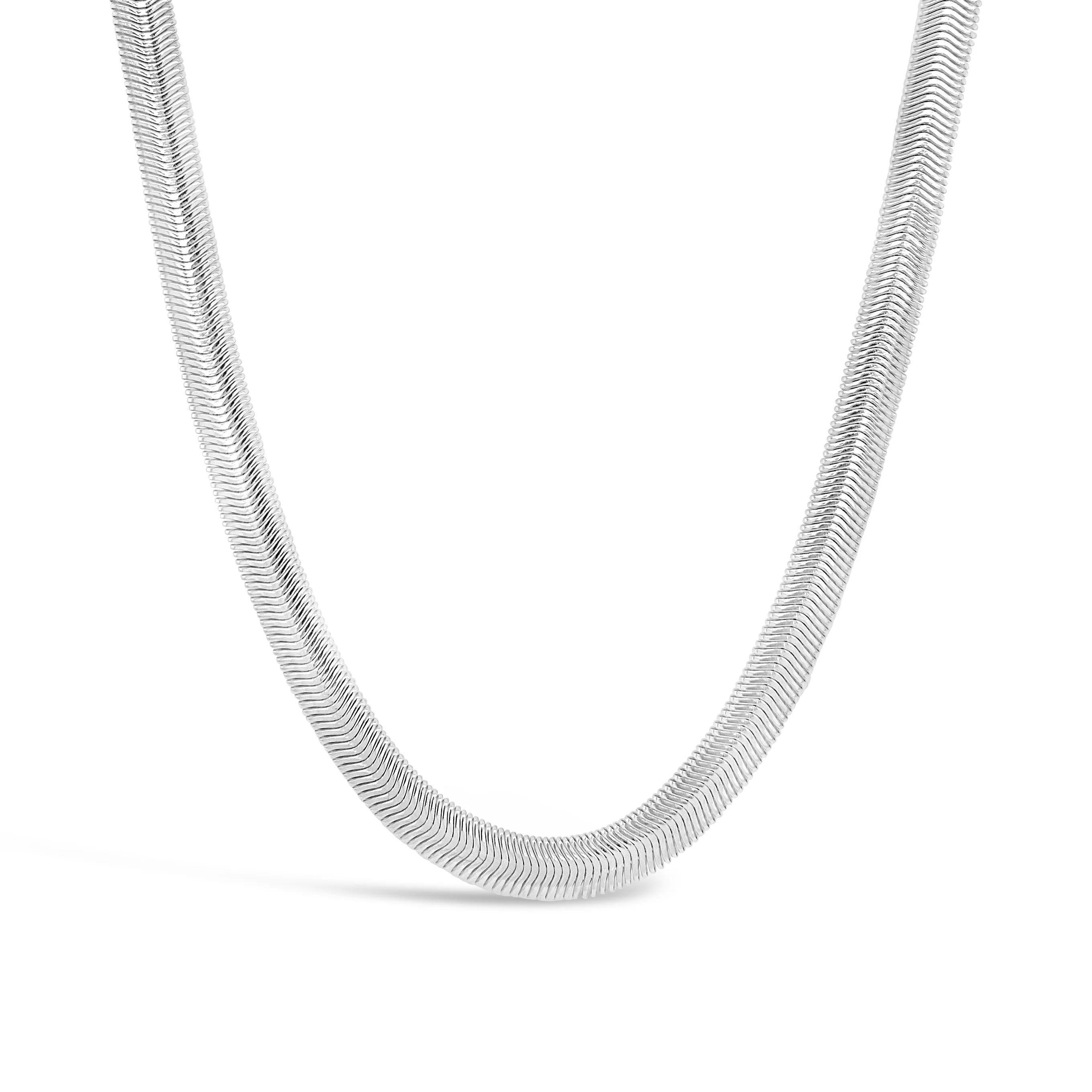 Wide Flat Snake Necklace